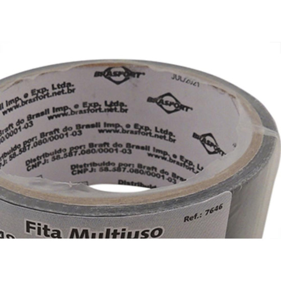 Brasfort Fita Adesiva Silvert Brasf 48X 5Mt Pta Brasfort Fita Adesiva Silvert Brasf 48X 5Mt Pta