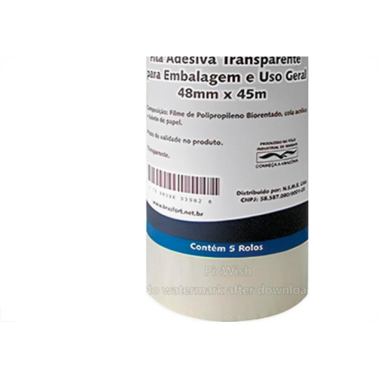 Brasfort Fita Adesiva P/Embalagem Transp. 48X 45 - Kit C/5 Un Brasfort Fita Adesiva P/Embalagem Transp. 48X 45 - Kit C/5 Un