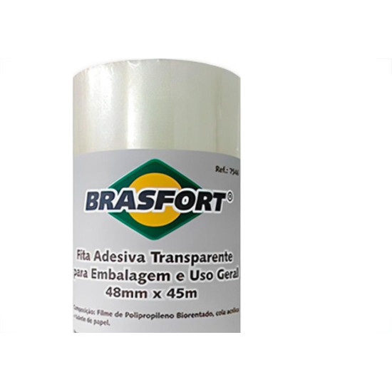 Brasfort Fita Adesiva P/Embalagem Transp. 48X 45 - Kit C/5 Un Brasfort Fita Adesiva P/Embalagem Transp. 48X 45 - Kit C/5 Un