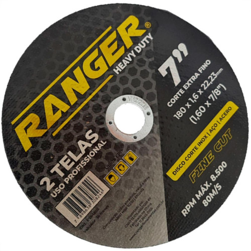 Ranger Disco  Inox 7 X 1.6 X 7/8 - Kit C/10 Un