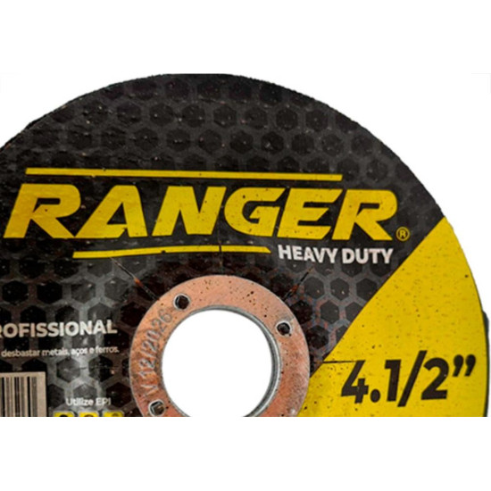 Ranger Disco Desbaste 4.1/2 X 7/8 - Kit C/10 Un