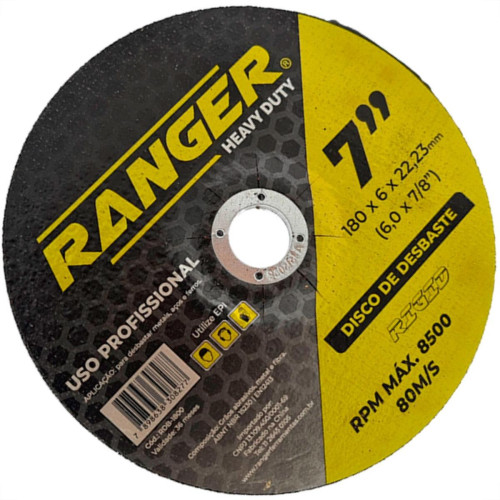 Ranger Disco Desbaste 7 X 7/8 - Kit C/10 Un