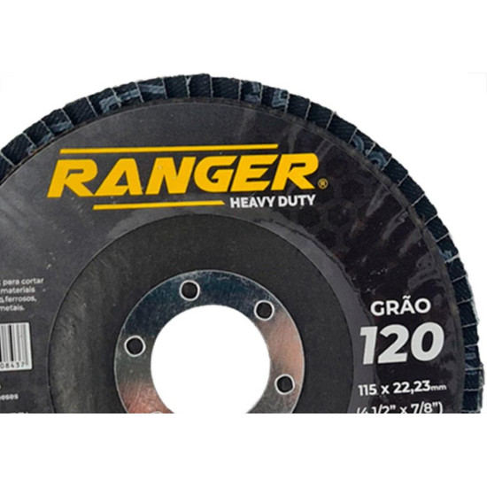 Ranger Disco Flap Zirc.4.1/2 X.120 - Kit C/10 Un Ranger Disco Flap Zirc.4.1/2 X.120 - Kit C/10 Un
