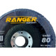 Ranger Disco Flap Zirc.4.1/2 X 80 - Kit C/10 Un