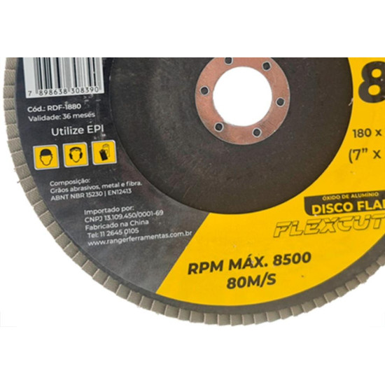 Ranger Disco Flap 7 X 80 - Kit C/5 Un Ranger Disco Flap 7 X 80 - Kit C/5 Un