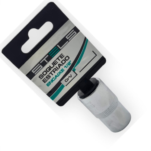 Mundo Das Ferramentas Soquete Stels Estriado Crv 1/2X15 Mm Mundo Das Ferramentas Soquete Stels Estriado Crv 1/2X15 Mm