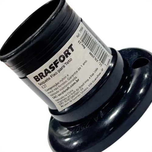 Brasfort Soquete P/Teto E27 Pto - Kit C/20 Un Brasfort Soquete P/Teto E27 Pto - Kit C/20 Un