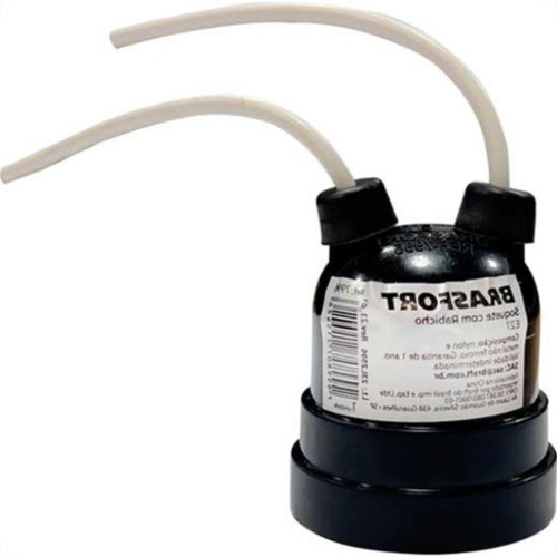 Brasfort Soquete C/Rabicho E27 Pto - Kit C/20 Un