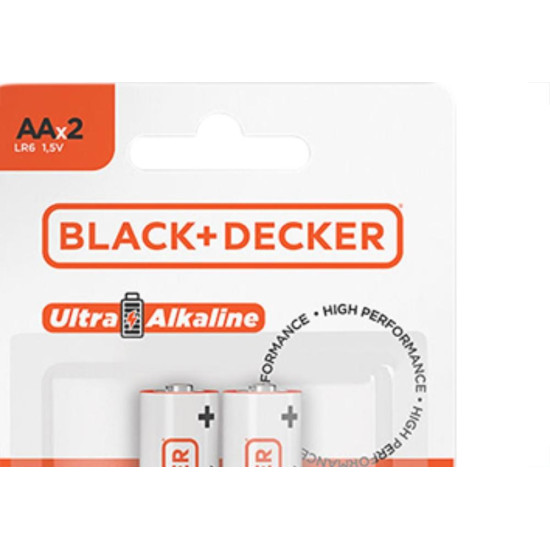 Black Pilha B&D Ultra Alkalin. Aa Lr6 C/2 Black Pilha B&D Ultra Alkalin. Aa Lr6 C/2