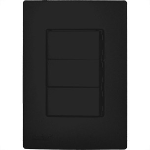 Radial Conj  Ouro Black 3 interruptores Simples