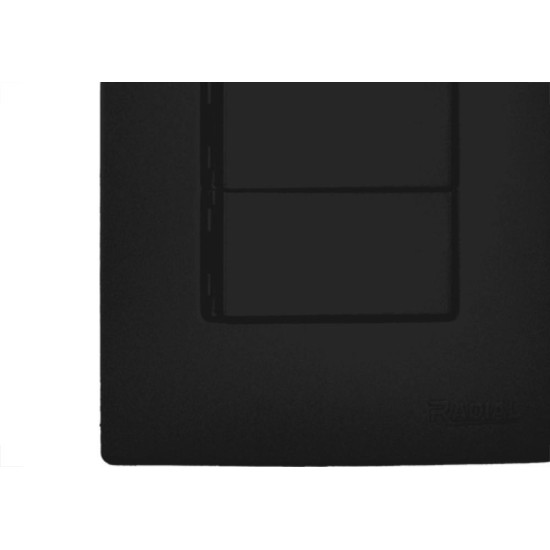 Radial Conj  Ouro Black 3 interruptores Simples