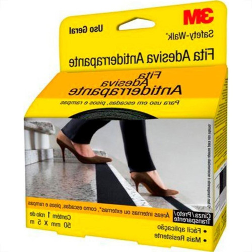 3M Fita Antiderrapante Int.5Mt - Cinza 3M Fita Antiderrapante Int.5Mt - Cinza