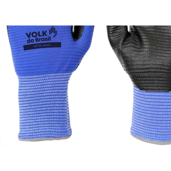 Volk Luva Malha Emb.Nitrilica Wave.Eg