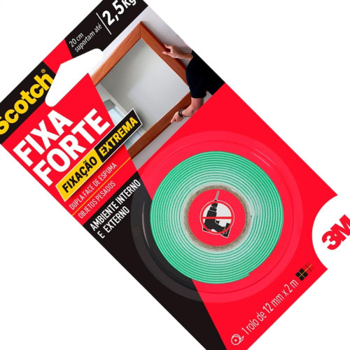 3M Fita Dupla Face Esp. Fix.Extr.12X2M 3M Fita Dupla Face Esp. Fix.Extr.12X2M