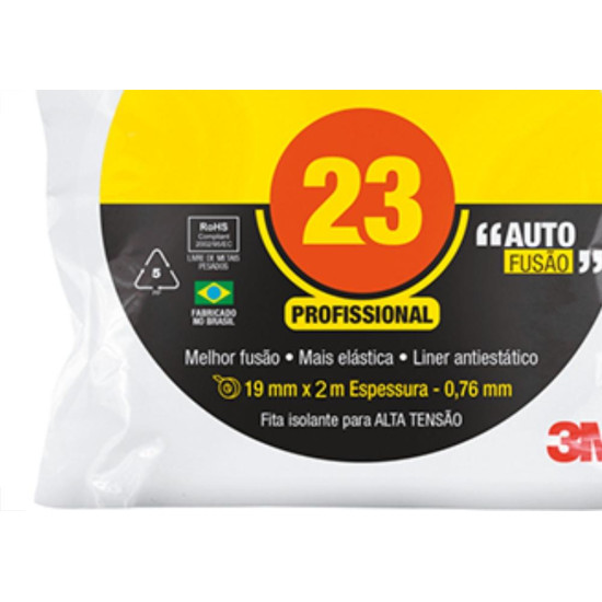 3M Fita Isolante Alta Tensao 19X05M 3M Fita Isolante Alta Tensao 19X05M