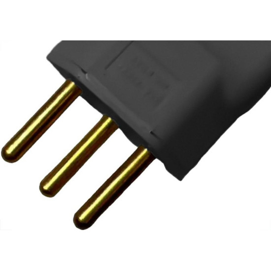 Ilumi Pino Pr.Cabo 2P+T Pr 10A 4070