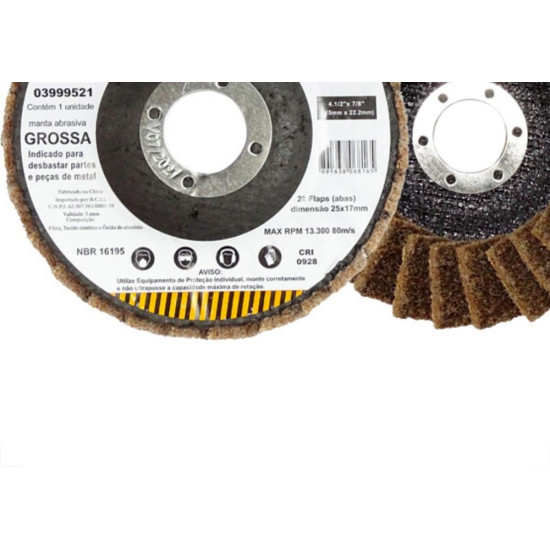 Starfer Disco Flap Manta 4.1/2 Grossa Starfer Disco Flap Manta 4.1/2 Grossa