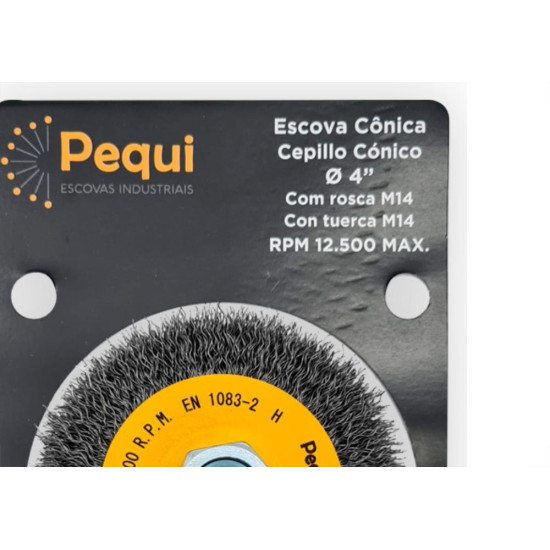 Pequi Escova Conica Ondul-4X3/4