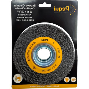 Pequi Escova Circ Carb 6X 3/4-44161