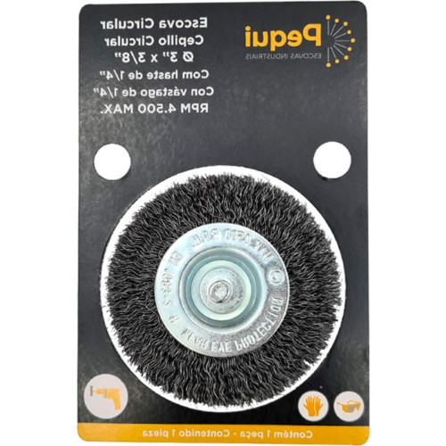 Pequi Escova Circ, Car Ht 75X10-0421