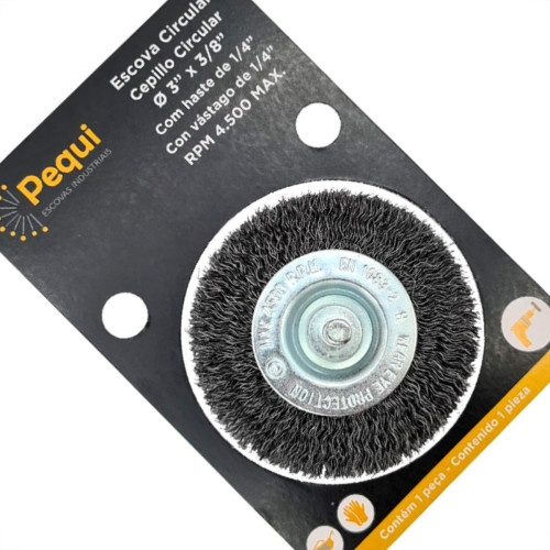 Pequi Escova Circ, Car Ht 75X10-0421