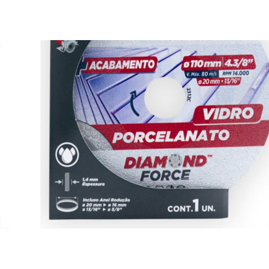 Cortag Disco Diam. Porc/Vidro 110Mm Cortag Disco Diam. Porc/Vidro 110Mm