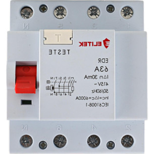 Elitek Interr Fuga Dr 4P 25A 30Ma