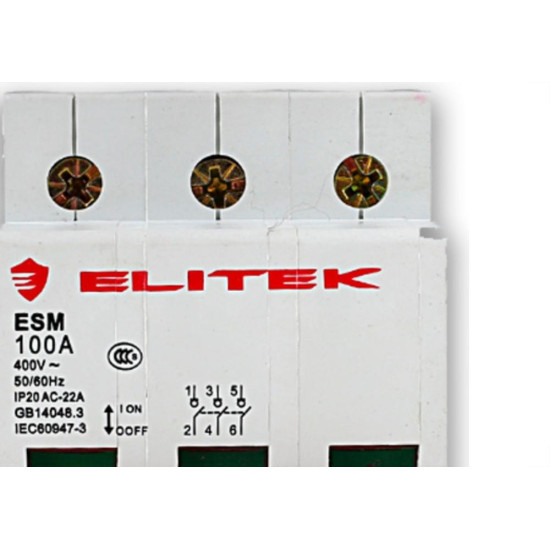 Elitek Disjuntor 3P 10A 3Ka