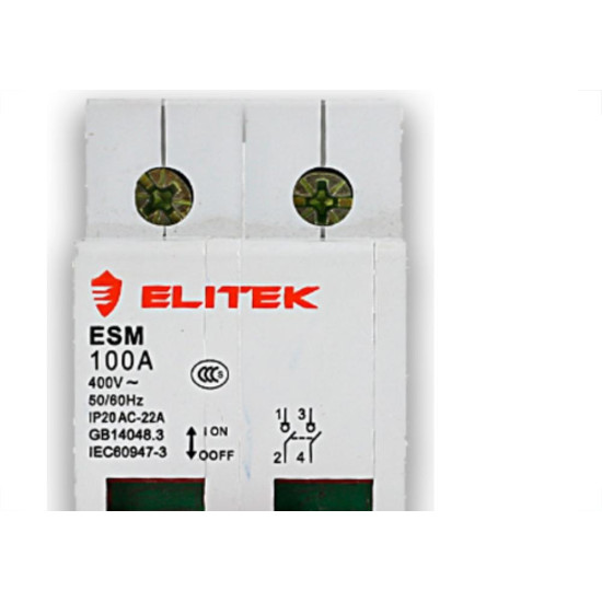 Elitek Disjuntor Ed32.2P 40A Curva C 3Ka Elitek Disjuntor Ed32.2P 40A Curva C 3Ka