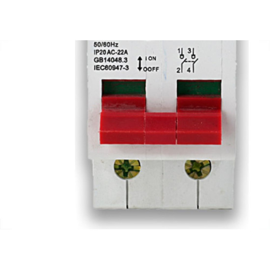 Elitek Disjuntor Ed32.2P 25A Curva C 3Ka