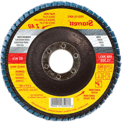 Starrett Disco Flap 4.1/2 X 120 - Kit C/12 Pc