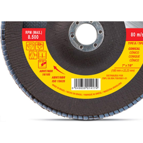 Starrett Disco Flap 7'' 80 Starrett Disco Flap 7'' 80