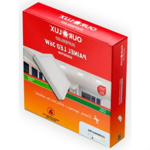 Ourolux Lum.Led Sob Qdr Ouro 36W 6,4K-3211