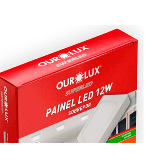 Ourolux Lum.Led Sob Qdr Ouro 12W 6,4K-3217 Ourolux Lum.Led Sob Qdr Ouro 12W 6,4K-3217