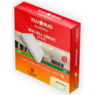 Ourolux Lum.Led Sob Qdr Ouro 24W 6,4K-3213