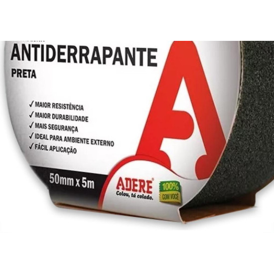 Adere Fita Antiderrapante 860/5 Preta 5Mt