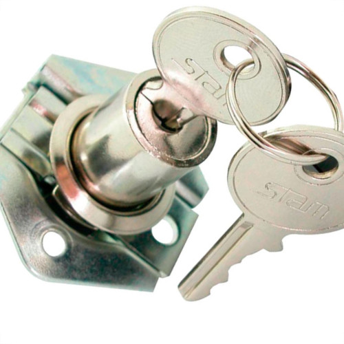 Stam Fechadura .Gaveta 22Mm-301 - Kit C/10 Pc Stam Fechadura .Gaveta 22Mm-301 - Kit C/10 Pc