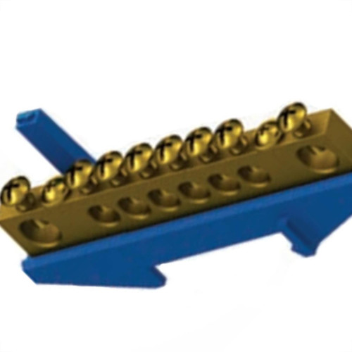 Brum Barramento Neutro 08Term Azul