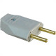 Perlex Pino Macho 2P 10A Cinza 1041 - Kit C/10 Pc