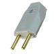 Perlex Pino Macho 2P 10A Cinza 1041 - Kit C/10 Pc