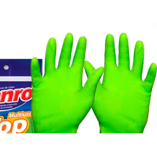 Sanro Luva Forrada Top Verde .G - Kit C/10 Pr Sanro Luva Forrada Top Verde .G - Kit C/10 Pr
