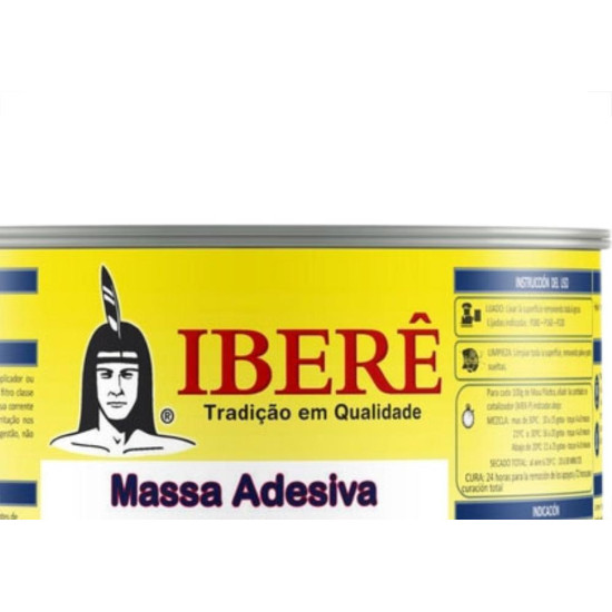 Ibere Massa Plastica Cinza 400 Grs - Kit C/12 Pc Ibere Massa Plastica Cinza 400 Grs - Kit C/12 Pc