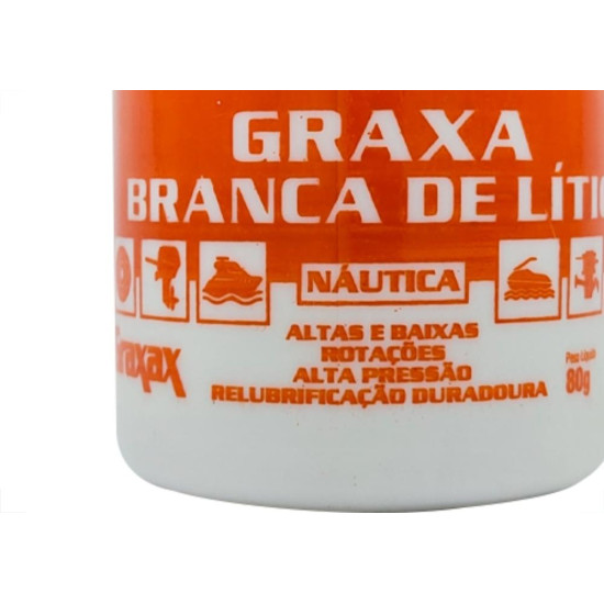 Garin Graxa Branca Litio Nautic.Pote 80G Garin Graxa Branca Litio Nautic.Pote 80G