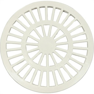 Luconi Grelha Plast.Redonda Bco 150 - Kit C/10 Pc