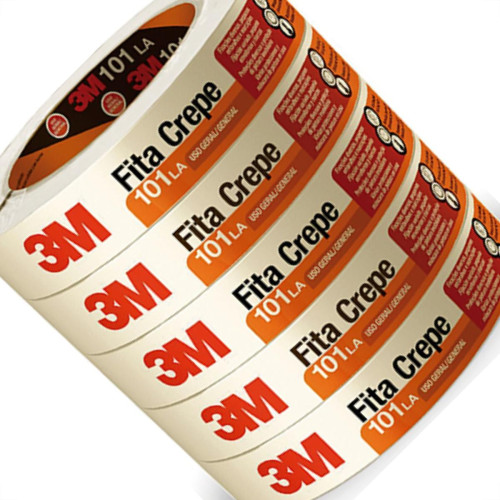 3M Fita Crepe 101La Uso Ger.24X50M - Kit C/5 Rl 3M Fita Crepe 101La Uso Ger.24X50M - Kit C/5 Rl