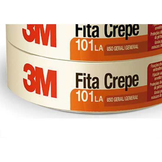 3M Fita Crepe 101La Uso Ger.48X50M - Kit C/2 Rl 3M Fita Crepe 101La Uso Ger.48X50M - Kit C/2 Rl