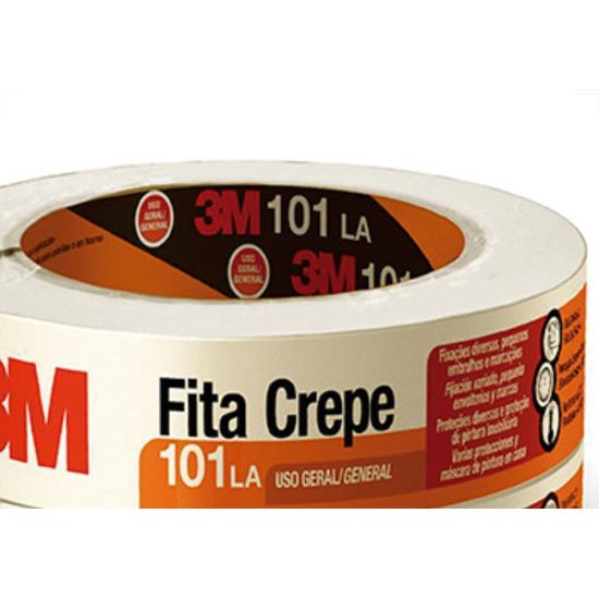 3M Fita Crepe 101La Uso Ger.48X50M - Kit C/2 Rl 3M Fita Crepe 101La Uso Ger.48X50M - Kit C/2 Rl