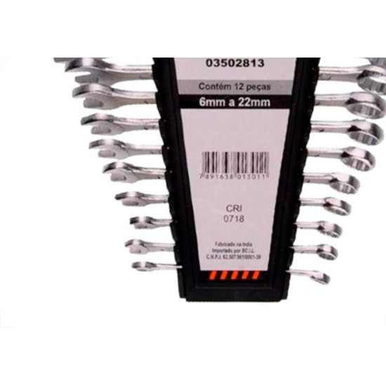 Starfer Jg Chave Combinada 6 A 22(12P) Starfer Jg Chave Combinada 6 A 22(12P)