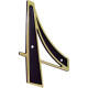 Emave Numero Colonial Preto/Dourado N.4 - Kit C/10 Pc Emave Numero Colonial Preto/Dourado N.4 - Kit C/10 Pc