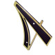 Emave Numero Colonial Preto/Dourado N.4 - Kit C/10 Pc Emave Numero Colonial Preto/Dourado N.4 - Kit C/10 Pc
